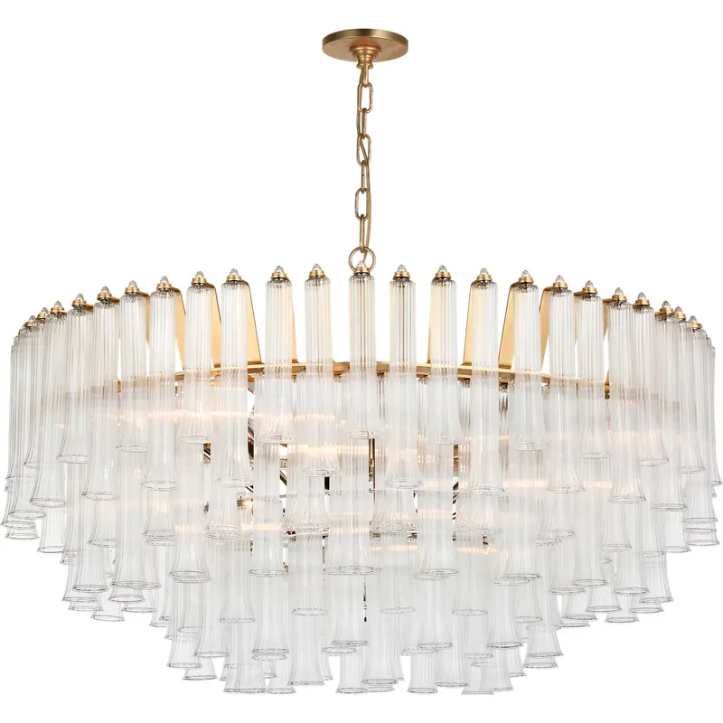 Julie Neill Lorelei LED 40 inch Gild Chandelier Ceiling Light, Large