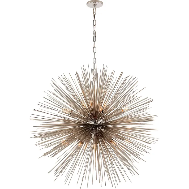 Kelly Wearstler Strada 20 Light 40.25 inch Polished Nickel Round Chandelier Ceiling Light, Large