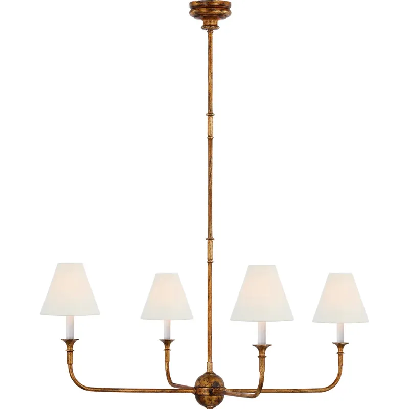 Thomas O'Brien Piaf 4 Light 39.25 inch Antique Gild Chandelier Ceiling Light, Large
