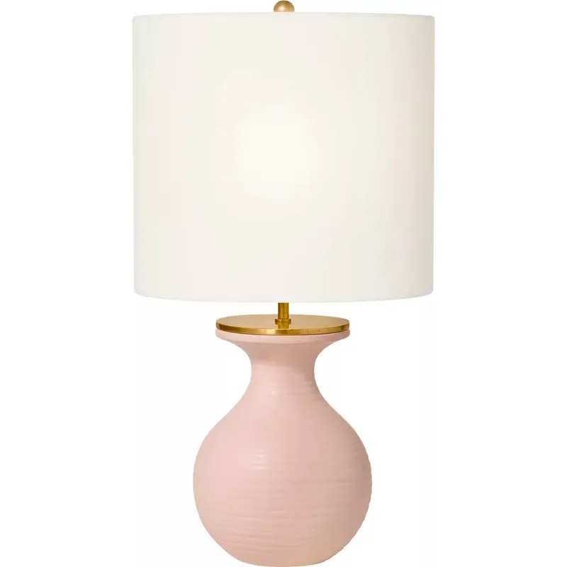 kate spade new york Albie 25.25 inch 60 watt Blush Desk Lamp Portable Light, Small