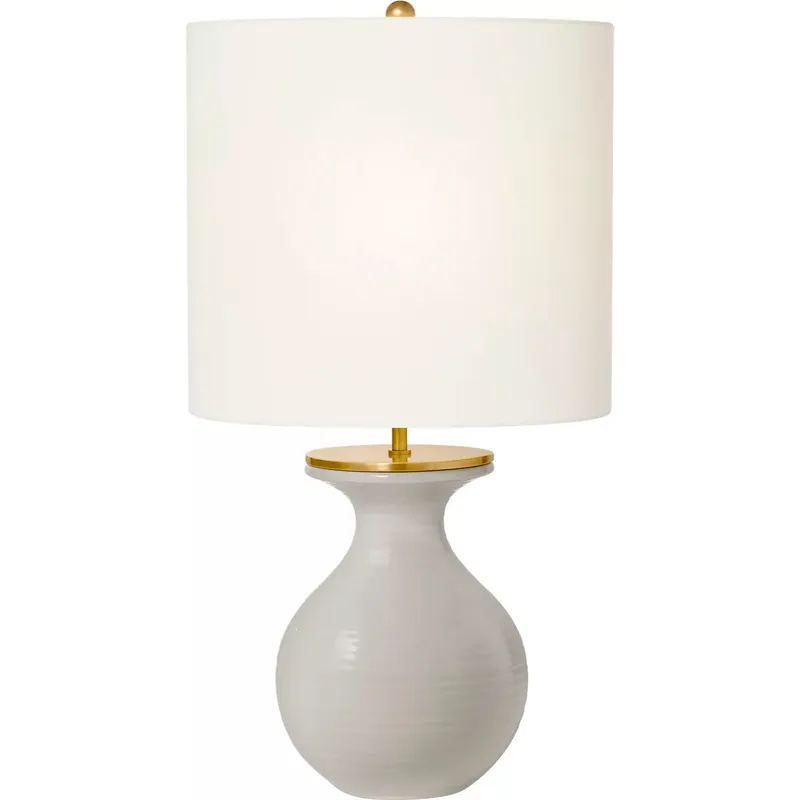 kate spade new york Albie 25.25 inch 60 watt Dove Grey Desk Lamp Portable Light, Small