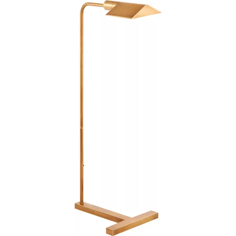J. Randall Powers William 36.25 inch 40 watt Hand-Rubbed Antique Brass Floor Lamp Portable Light
