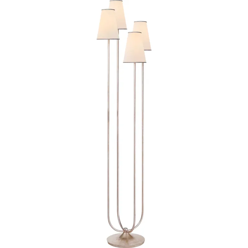 AERIN Montreuil 67 inch 40 watt Burnished Silver Leaf Floor Lamp Portable Light