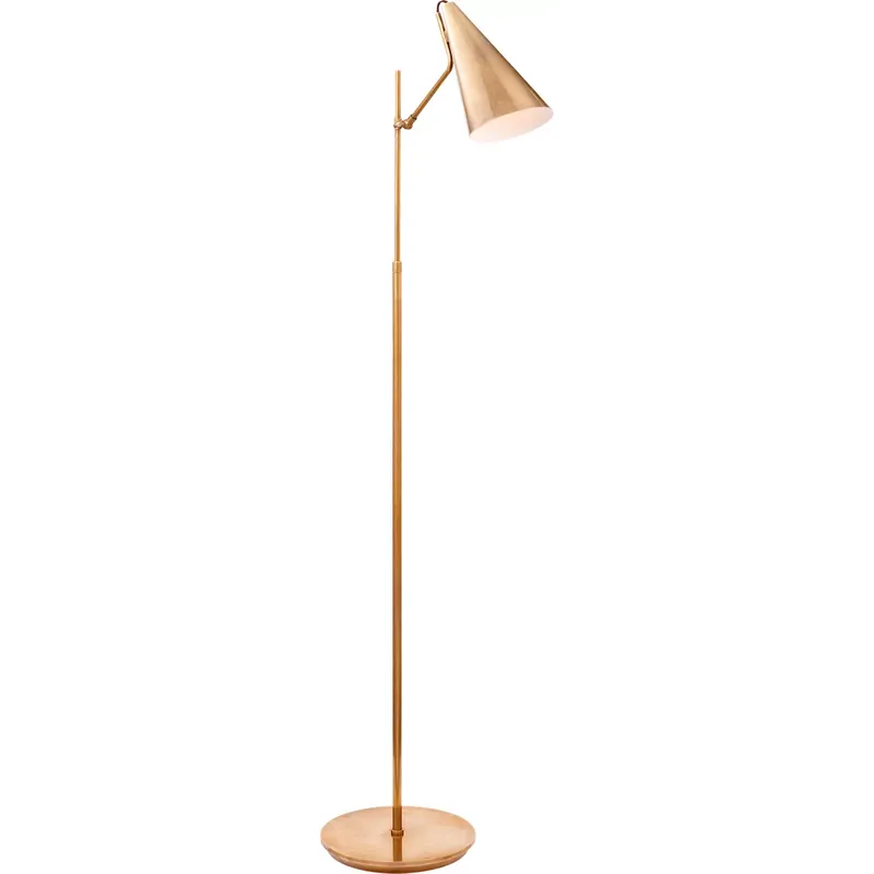 AERIN Clemente 47.25 inch 60 watt Hand-Rubbed Antique Brass Floor Lamp Portable Light