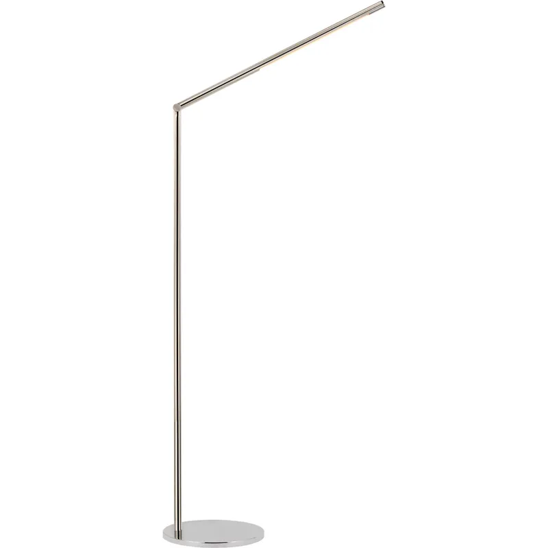 Kelly Wearstler Cona 42.5 inch 12 watt Polished Nickel Articulating Floor Lamp Portable Light, Large