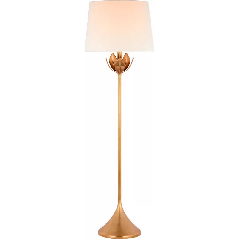 Julie Neill Alberto 60 inch 100 watt Antique-Burnished Brass Floor Lamp Portable Light, Large