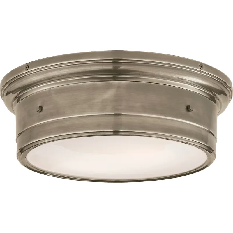 Siena2 2 Light 14 inch Antique Nickel Flush Mount Ceiling Light, Large