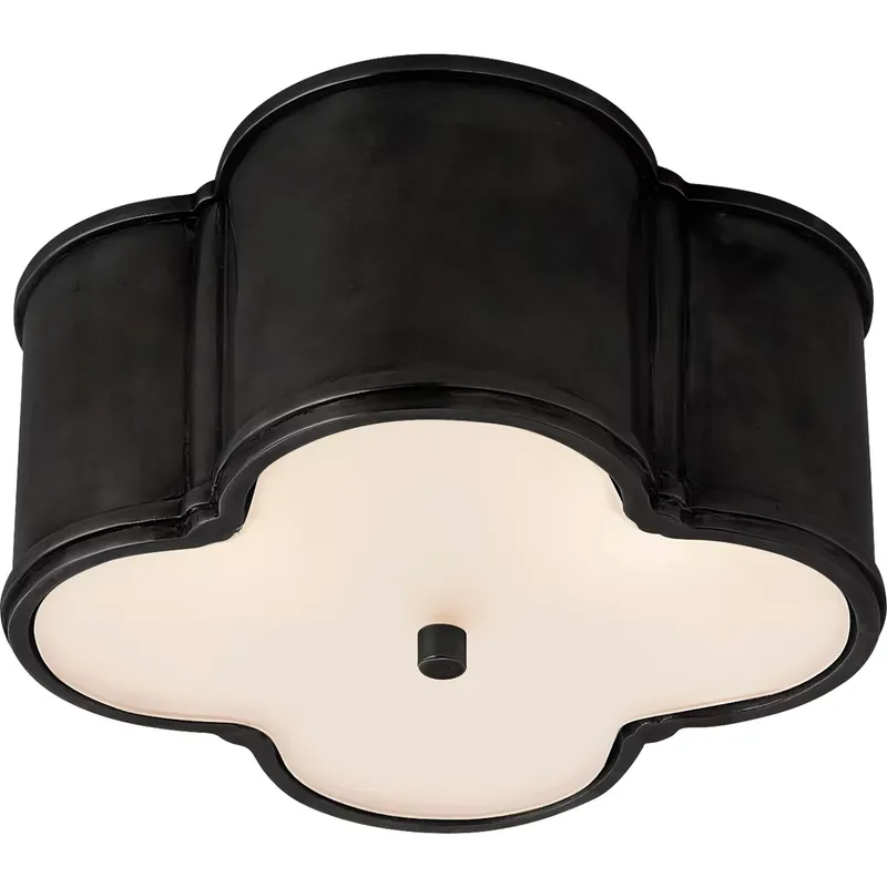 Alexa Hampton Basil 2 Light 11.25 inch Gun Metal Flush Mount Ceiling Light, Small