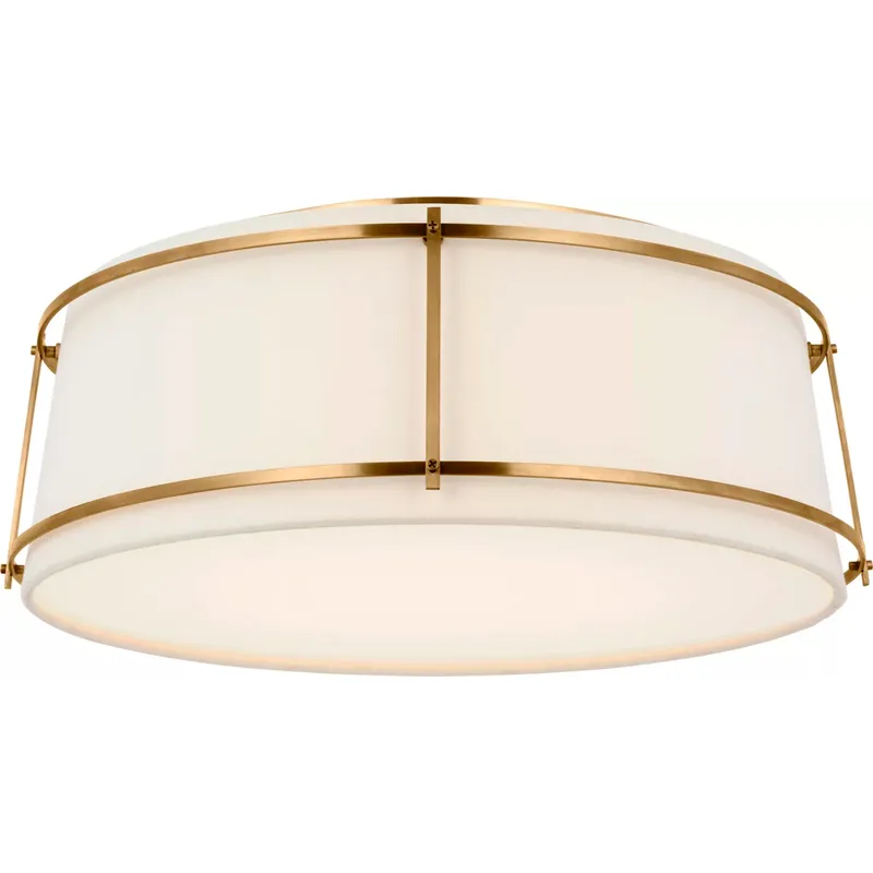 Carrier and Company Callaway LED 17.25 inch Hand-Rubbed Antique Brass Flush Mount Ceiling Light
