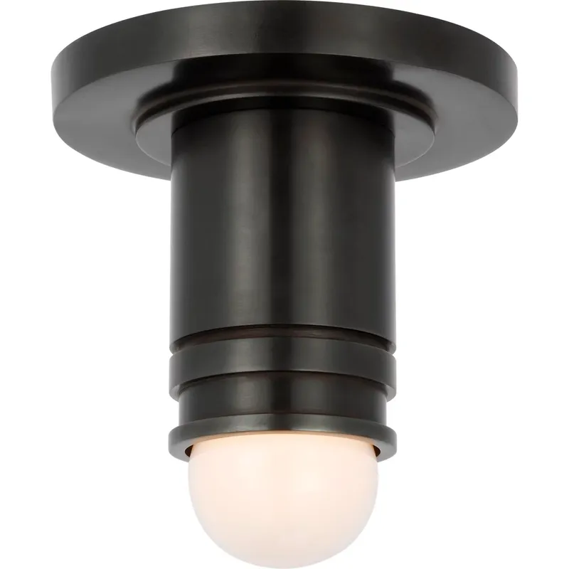 Thomas O'Brien Top Hat LED 2.75 inch Bronze Monopoint Flush Mount Ceiling Light