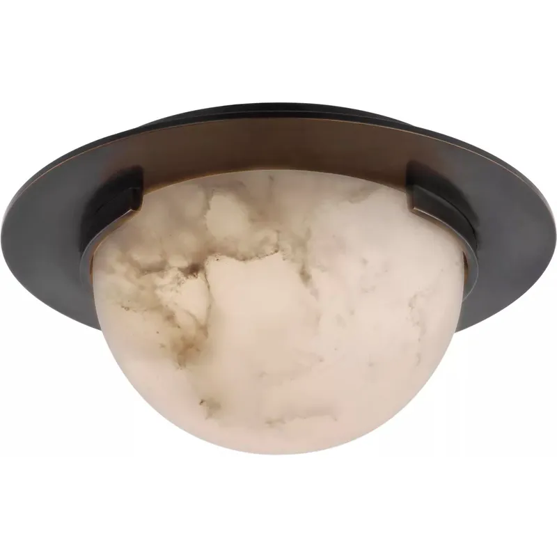 Kelly Wearstler Melange LED 6 inch Bronze Solitaire Flush Mount Ceiling Light