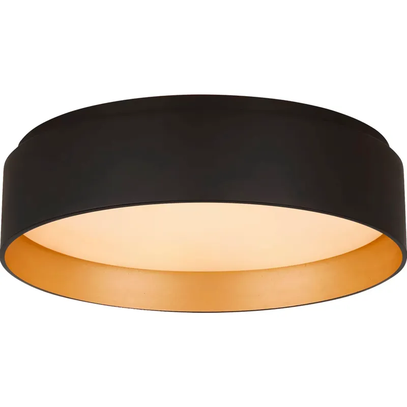 Shaw LED 11 inch Matte Black Flush Mount Ceiling Light, Small
