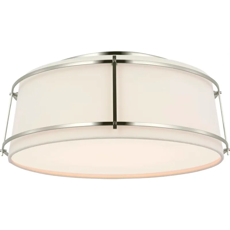 Carrier and Company Callaway LED 17.25 inch Polished Nickel Flush Mount Ceiling Light