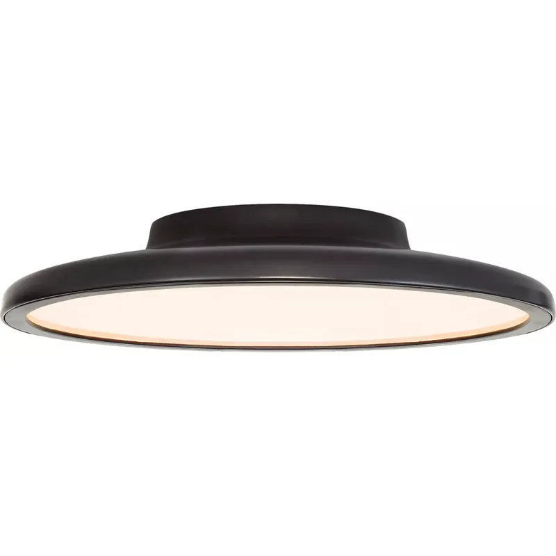 Peter Bristol Dot LED 13.75 inch Matte Black Flush Mount Ceiling Light in Matte Bronze