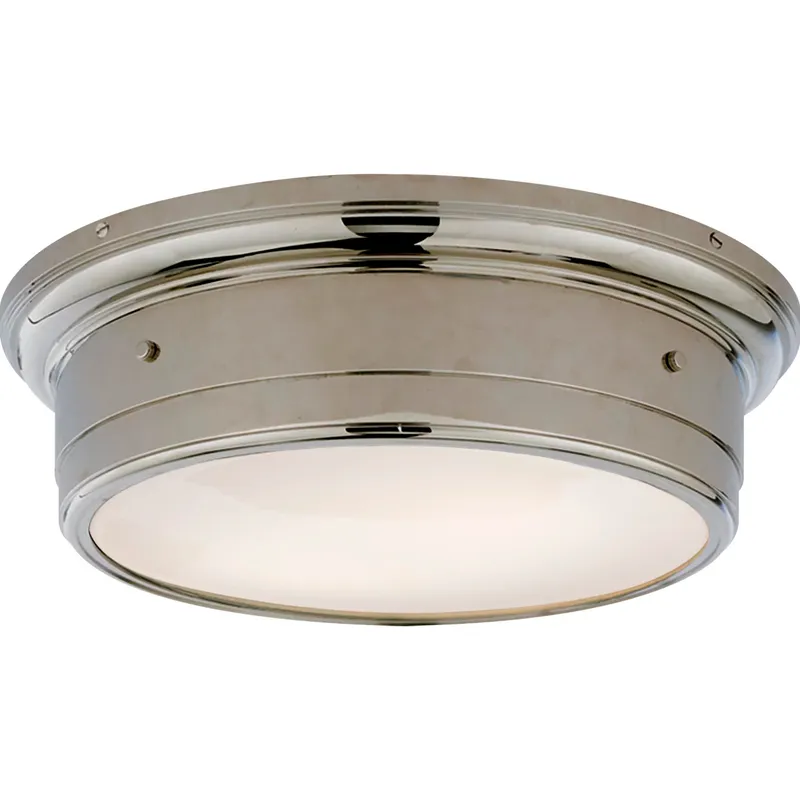 Siena2 2 Light 14 inch Polished Nickel Flush Mount Ceiling Light, Large