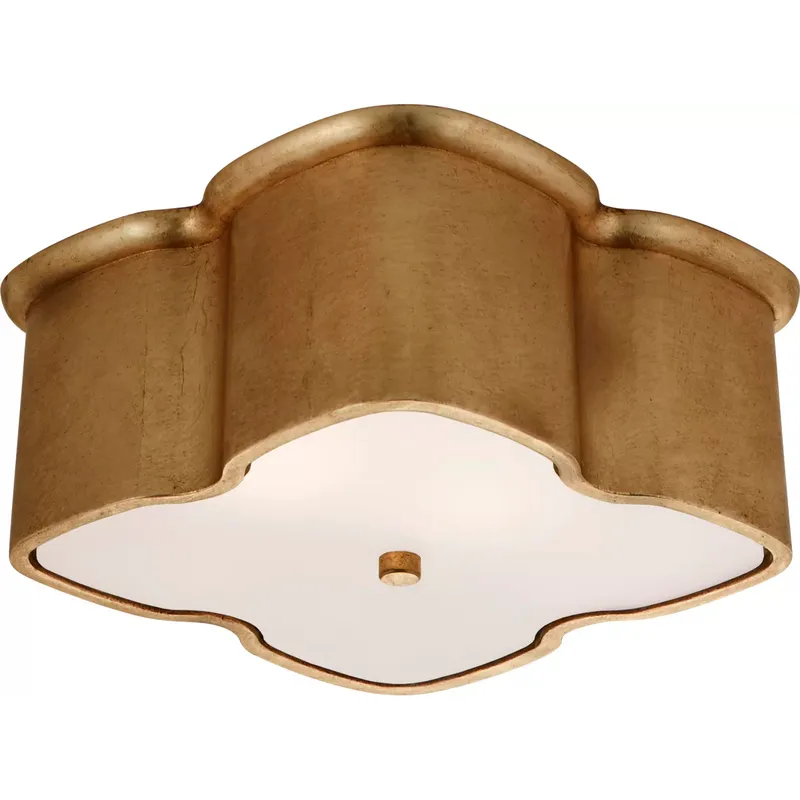 AERIN Bolsena 2 Light 11.75 inch Gild Flush Mount Ceiling Light