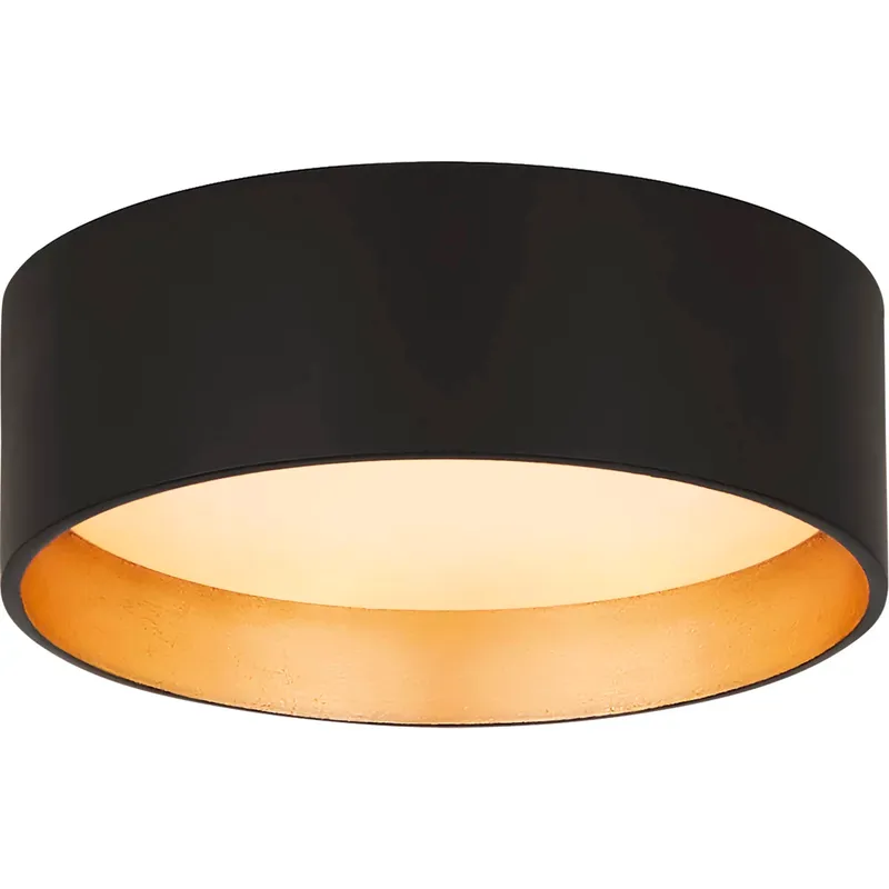 Shaw LED 5.25 inch Matte Black Solitaire Flush Mount Ceiling Light