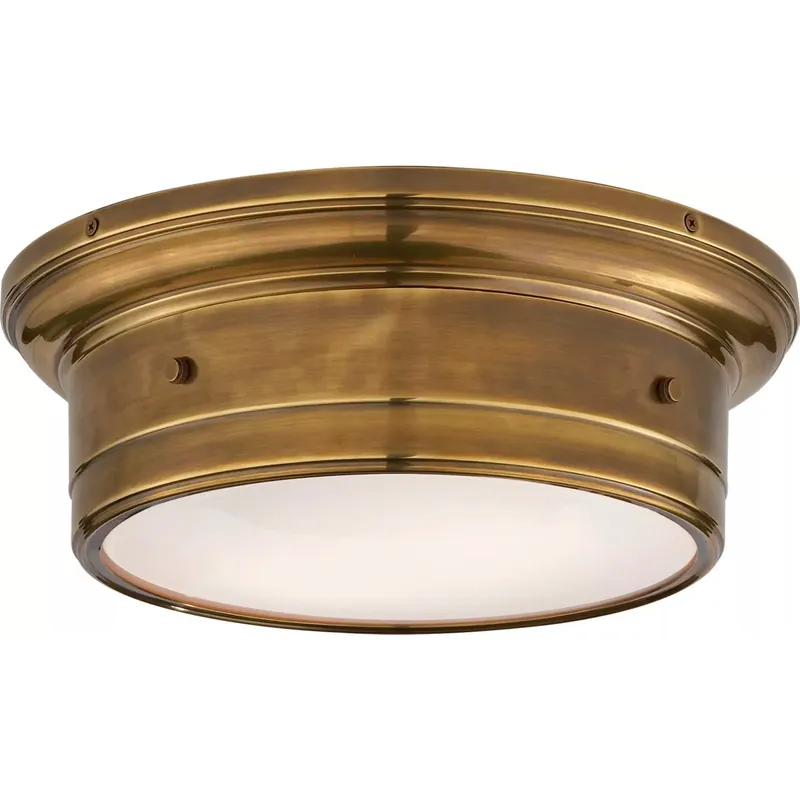 Siena2 2 Light 11.75 inch Hand-Rubbed Antique Brass Flush Mount Ceiling Light, Small