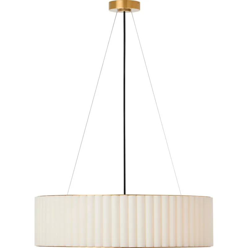 Ian K. Fowler Palati 4 Light 28 inch Hand-Rubbed Antique Brass Hanging Shade Ceiling Light, Large