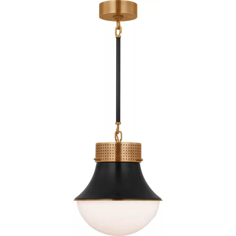 Kelly Wearstler Precision 1 Light 10 inch Antique-Burnished Brass and Bronze Pendant Ceiling Light, Small