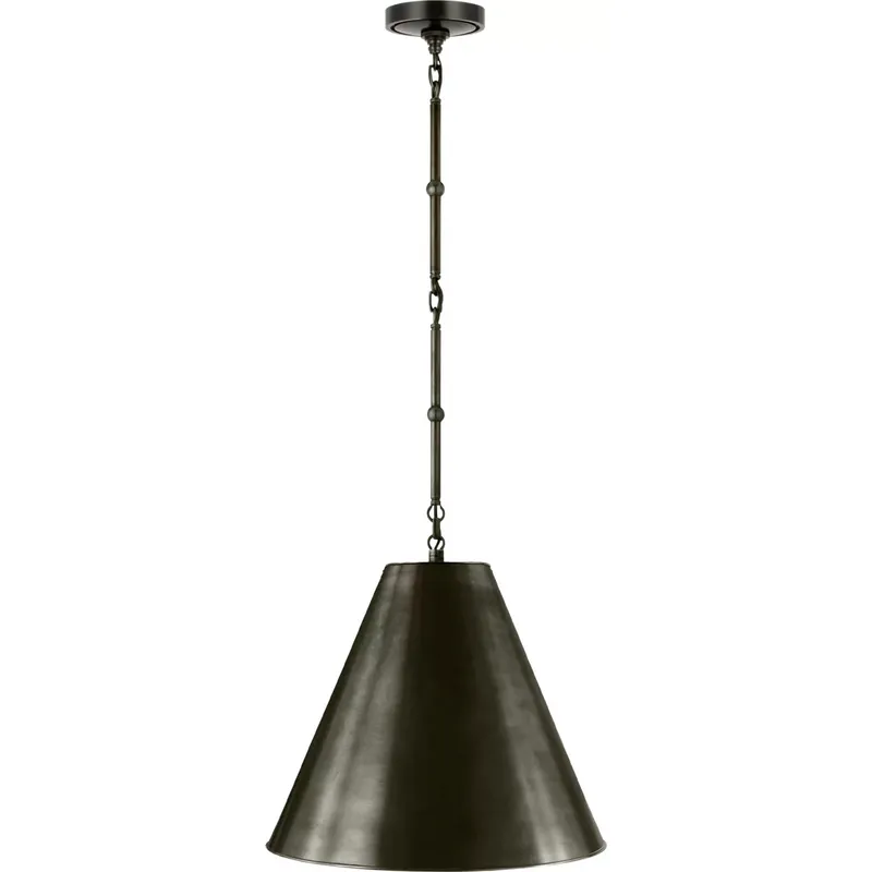 Thomas O'Brien Goodman 1 Light 15 inch Bronze Hanging Shade Ceiling Light, Small