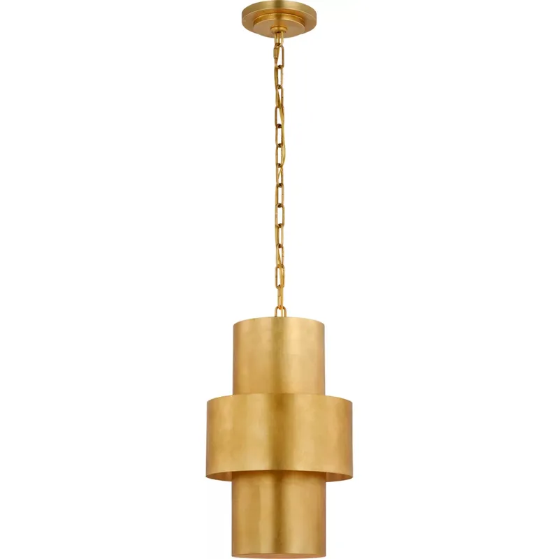 Julie Neill Chalmette LED 11 inch Gild Layered Pendant Ceiling Light
