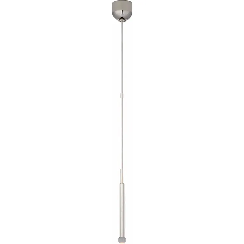 Kelly Wearstler Rousseau LED 1.75 inch Polished Nickel Single Pendant Ceiling Light in Clear Glass