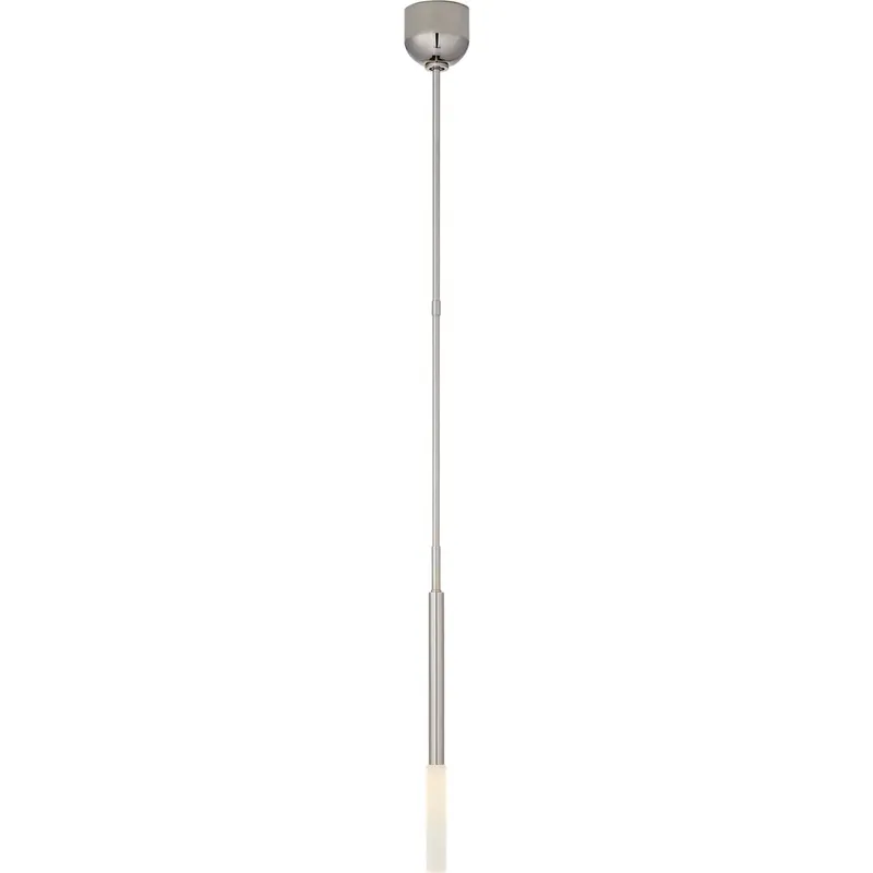 Kelly Wearstler Rousseau LED 4.5 inch Polished Nickel Pendant Ceiling Light in Etched Crystal
