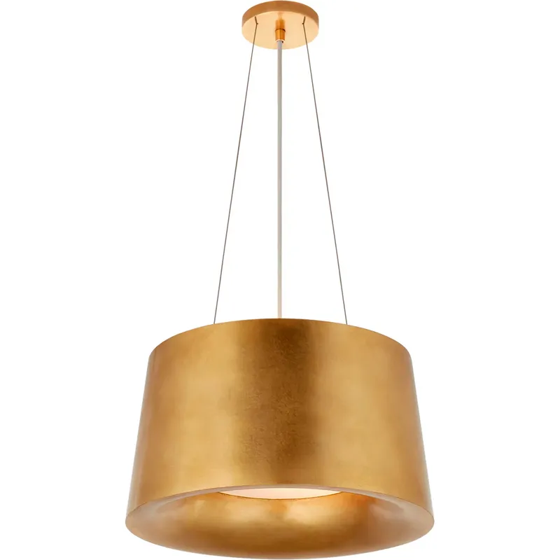 Barbara Barry Halo 2 Light 19 inch Gild Hanging Shade Ceiling Light, Small