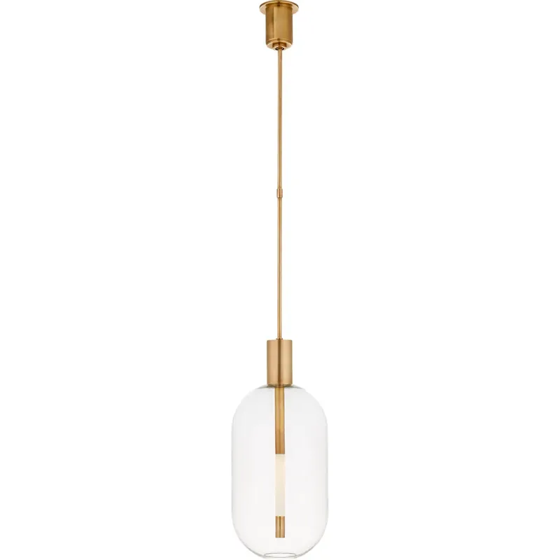 Kelly Wearstler Nye LED 11 inch Antique-Burnished Brass Pendant Ceiling Light