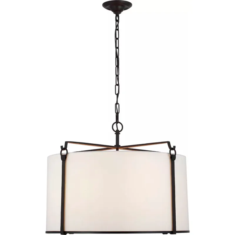 Ian K. Fowler Aspen LED 27.5 inch Blackened Rust Hanging Shade Ceiling Light, Large