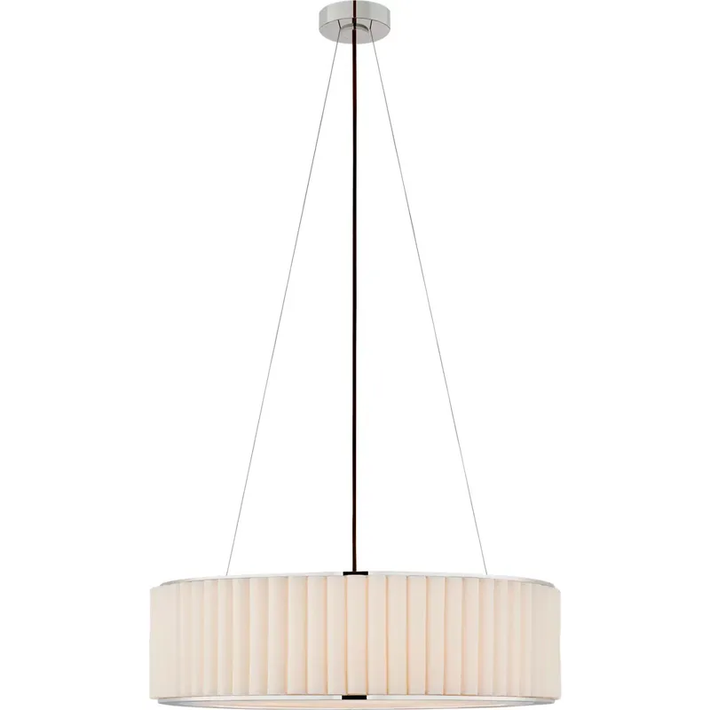 Ian K. Fowler Palati 4 Light 28 inch Polished Nickel Hanging Shade Ceiling Light, Large