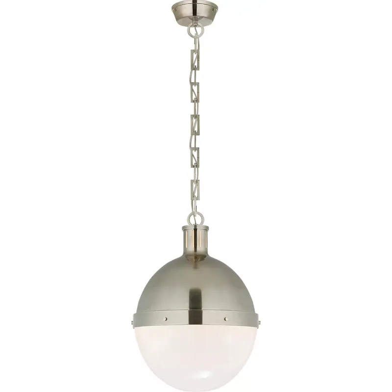 Thomas O'Brien Hicks 2 Light 13.25 inch Antique Nickel Pendant Ceiling Light, Large