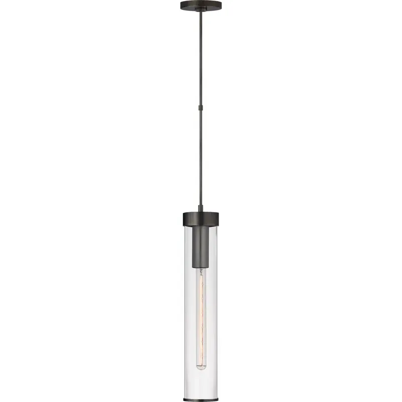 Kelly Wearstler Liaison 1 Light 3.5 inch Bronze Pendant Ceiling Light in Clear Glass