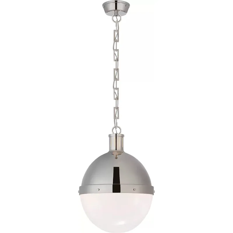 Thomas O'Brien Hicks 2 Light 13.25 inch Polished Nickel Pendant Ceiling Light, Large