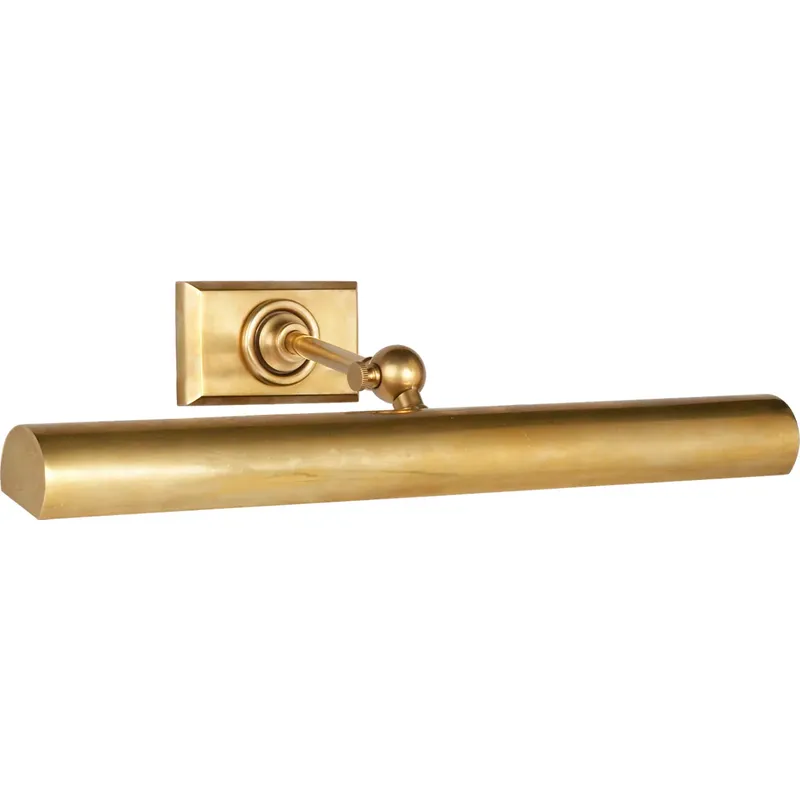 Chapman & Myers Cabinet Maker 50 watt 18 inch Hand-Rubbed Antique Brass Picture Light Wall Light