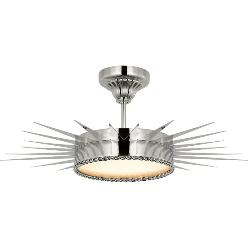 Suzanne Kasler Soleil LED 27.75 inch Polished Nickel Semi-Flush Mount Ceiling Light