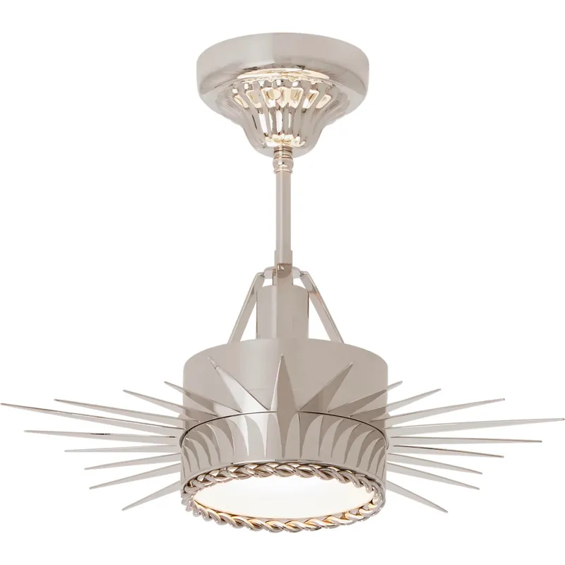 Suzanne Kasler Soleil 1 Light 16 inch Polished Nickel Semi-Flush Mount Ceiling Light, Small