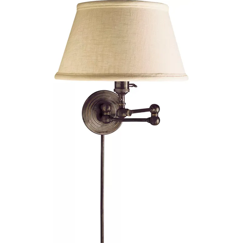Chapman & Myers Boston2 18.5 inch 60 watt Bronze Swing Arm Wall Light