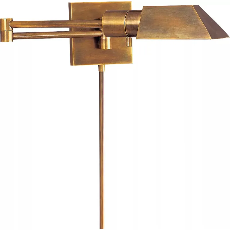 Studio 24 inch 40 watt Hand-Rubbed Antique Brass Swing Arm Wall Light