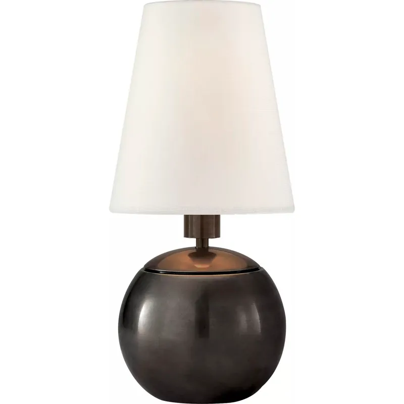 Thomas O'Brien Terri 10.25 inch 40 watt Bronze Accent Lamp Portable Light in Linen