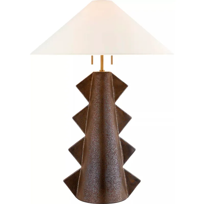 Kelly Wearstler Senso 33 inch 60 watt Crystal Bronze Table Lamp Portable Light, Large