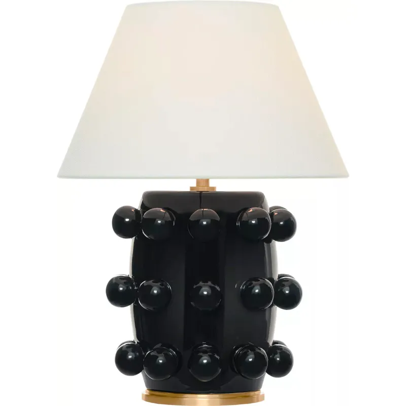 Kelly Wearstler Linden 14 inch 2 watt Black Table Lamp Portable Light