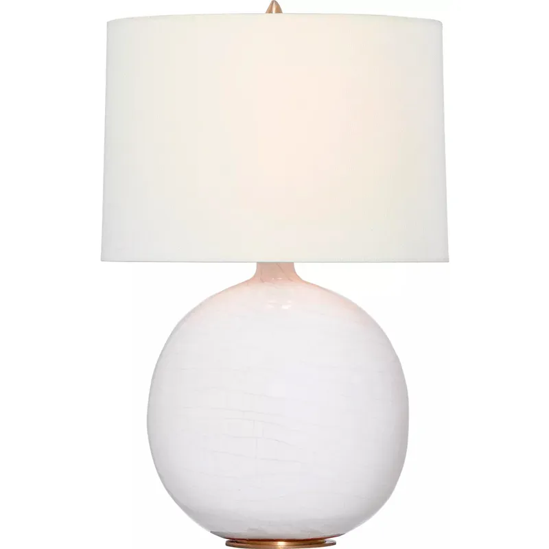 Thomas O'Brien Sao Paulo 29.25 inch 15 watt Crackled Ivory Table Lamp Portable Light