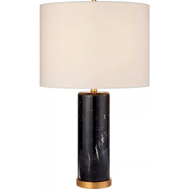 AERIN Cliff 30 inch 150 watt Black Marble Table Lamp Portable Light