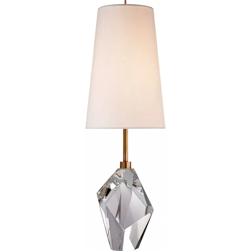 Kelly Wearstler Halcyon 25 inch 75 watt Crystal Table Lamp Portable Light in Linen