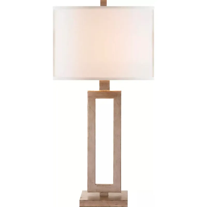 Suzanne Kasler Mod 28 inch 150 watt Burnished Silver Leaf Table Lamp Portable Light