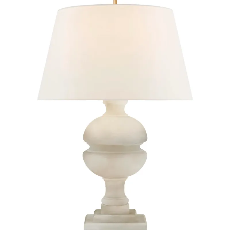 Alexa Hampton Desmond2 26 inch 150 watt Alabaster Table Lamp Portable Light in Linen