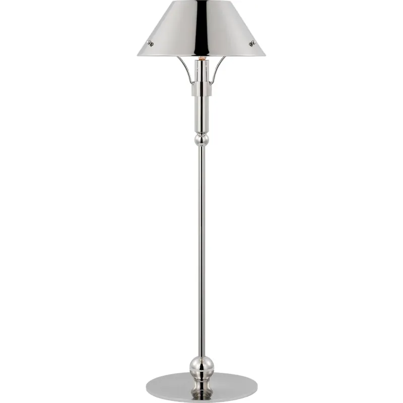 Thomas O'Brien Turlington 26.75 inch 6.5 watt Polished Nickel Table Lamp Portable Light, Medium