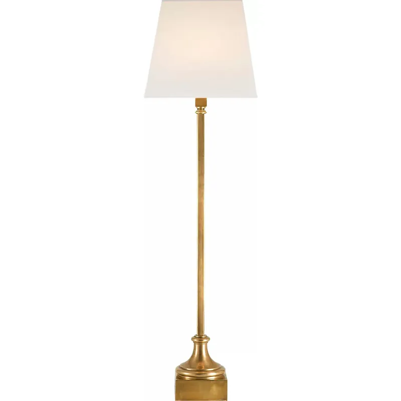 Chapman & Myers Cawdor 32 inch 60 watt Antique-Burnished Brass Buffet Lamp Portable Light in Linen